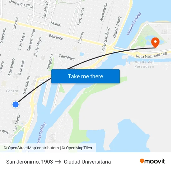 San Jerónimo, 1903 to Ciudad Universitaria map