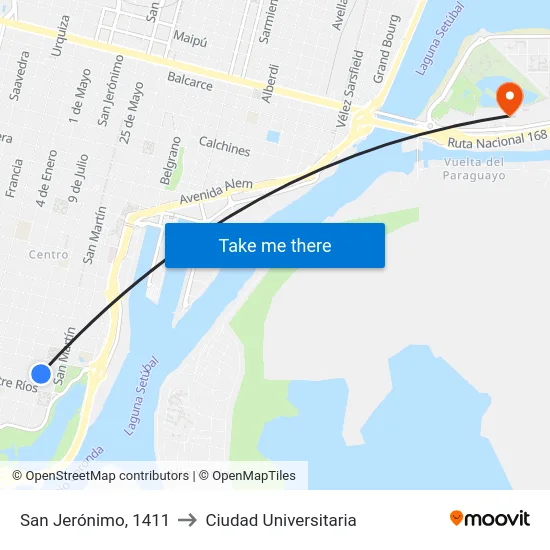San Jerónimo, 1411 to Ciudad Universitaria map