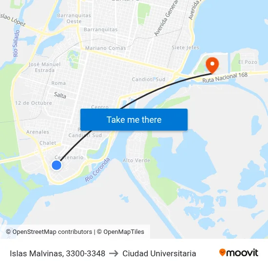 Islas Malvinas, 3300-3348 to Ciudad Universitaria map