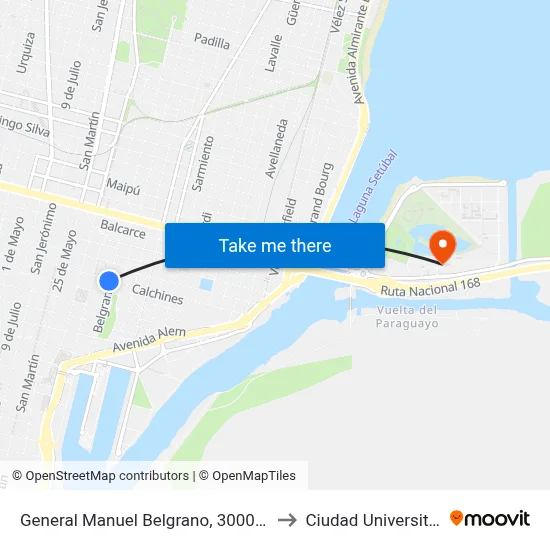 General Manuel Belgrano, 3000-3098 to Ciudad Universitaria map