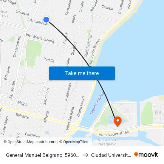 General Manuel Belgrano, 5960-5998 to Ciudad Universitaria map
