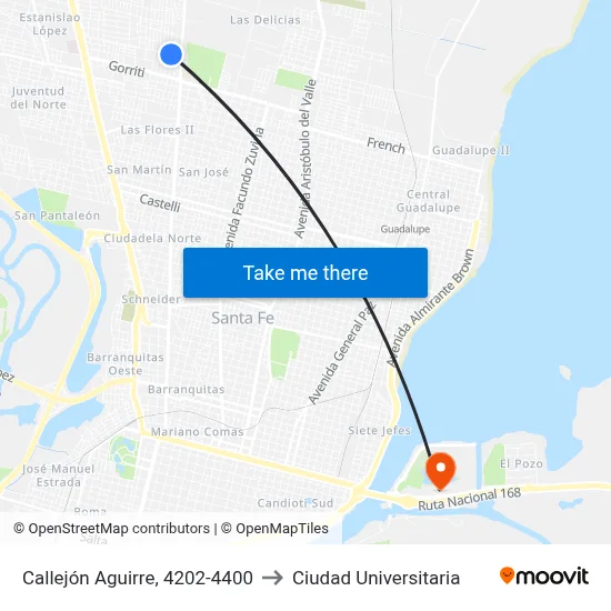 Callejón Aguirre, 4202-4400 to Ciudad Universitaria map
