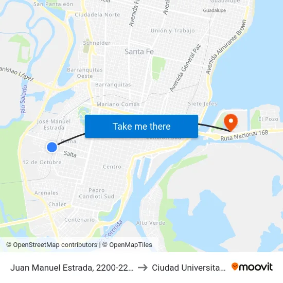 Juan Manuel Estrada, 2200-2248 to Ciudad Universitaria map