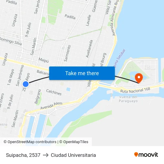 Suipacha, 2537 to Ciudad Universitaria map