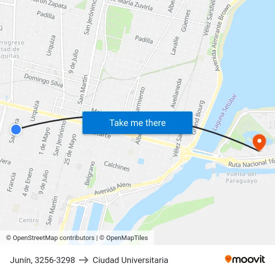 Junín, 3256-3298 to Ciudad Universitaria map