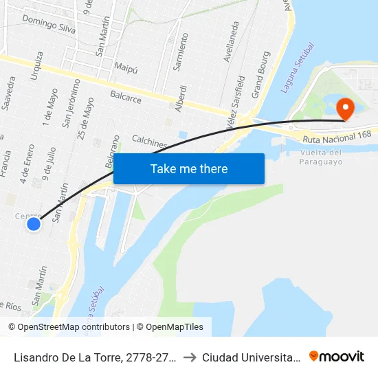 Lisandro De La Torre, 2778-2798 to Ciudad Universitaria map