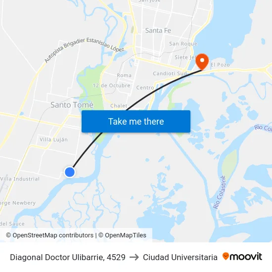 Diagonal Doctor Ulibarrie, 4529 to Ciudad Universitaria map