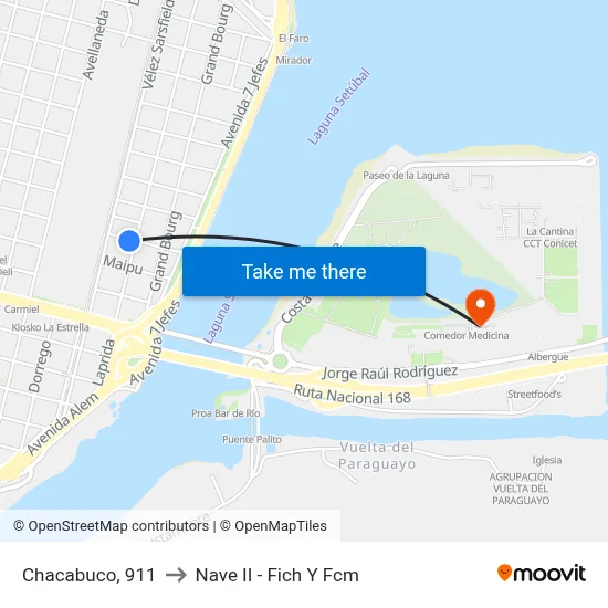 Chacabuco, 911 to Nave II - Fich Y Fcm map