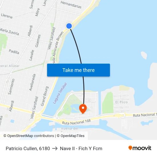 Patricio Cullen, 6180 to Nave II - Fich Y Fcm map