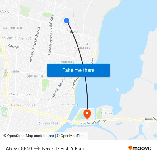 Alvear, 8860 to Nave II - Fich Y Fcm map