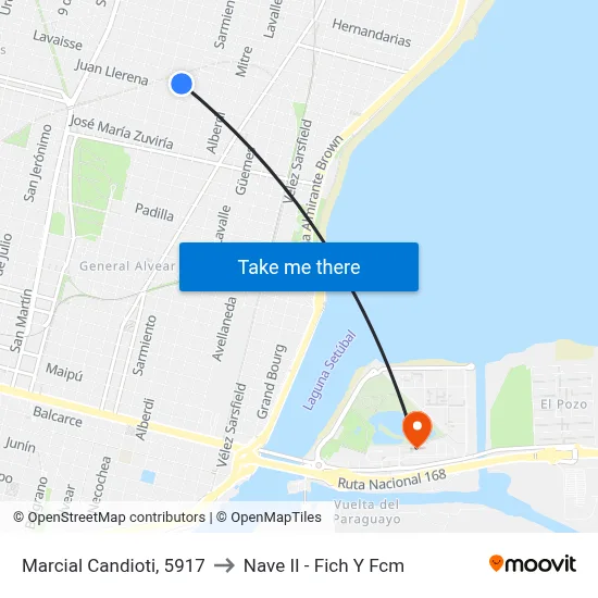 Marcial Candioti, 5917 to Nave II - Fich Y Fcm map