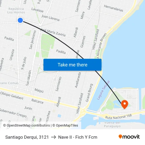 Santiago Derqui, 3121 to Nave II - Fich Y Fcm map