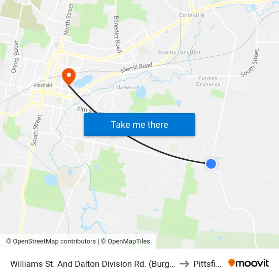 Williams St. And Dalton Division Rd. (Burgner'S) to Pittsfield map
