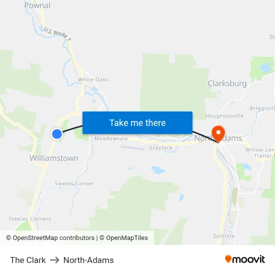 The Clark to North-Adams map