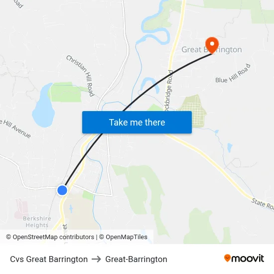 Cvs Great Barrington to Great-Barrington map