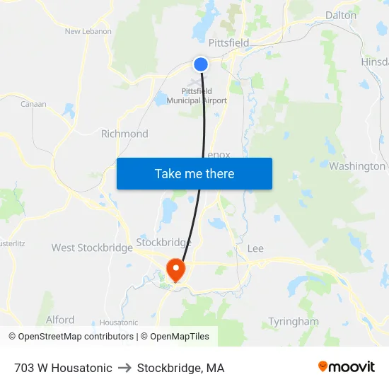 703 W Housatonic to Stockbridge, MA map