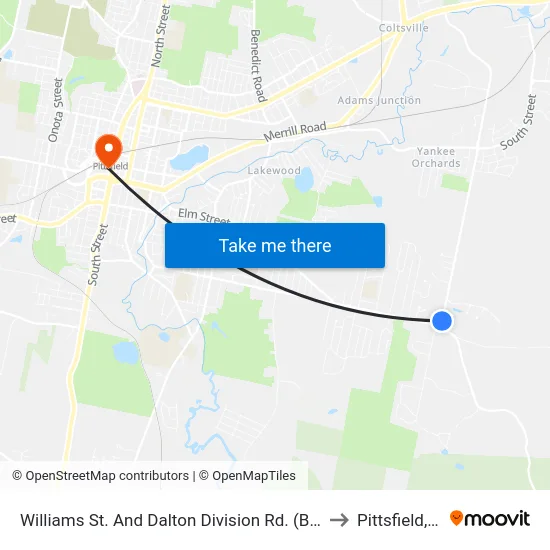 Williams St. And Dalton Division Rd. (Burgner'S) to Pittsfield, MA map