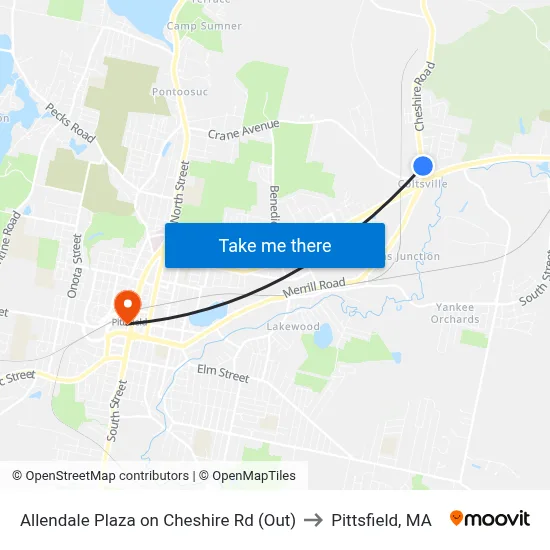 Allendale Plaza on Cheshire Rd (Out) to Pittsfield, MA map