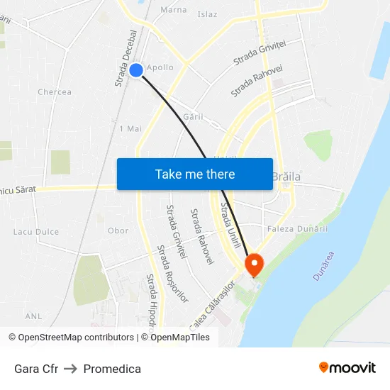 Gara Cfr to Promedica map