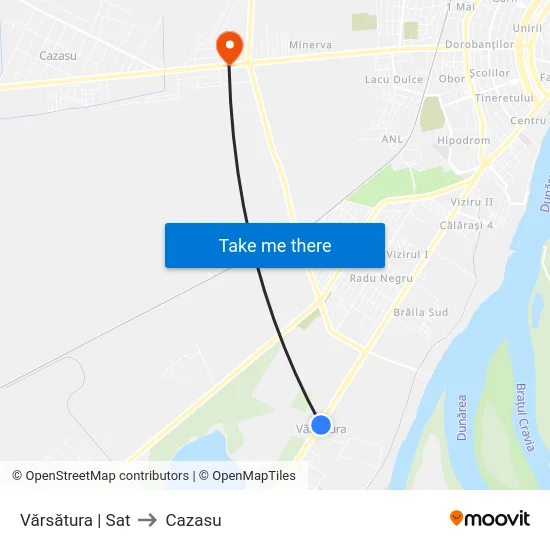 Vărsătura | Sat to Cazasu map
