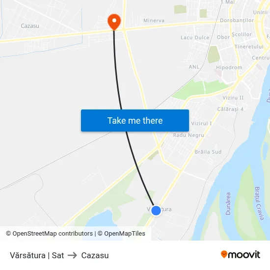 Vărsătura | Sat to Cazasu map