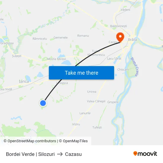 Bordei Verde | Silozuri to Cazasu map