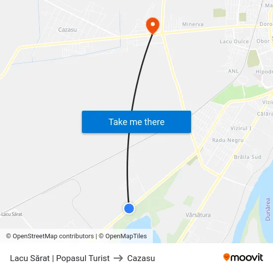 Lacu Sărat | Popasul Turist to Cazasu map