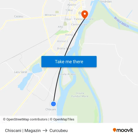 Chiscani | Magazin to Curcubeu map