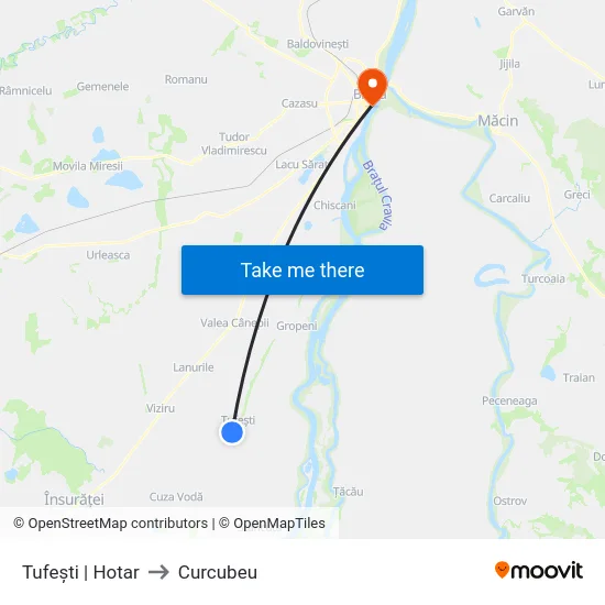 Tufești | Hotar to Curcubeu map