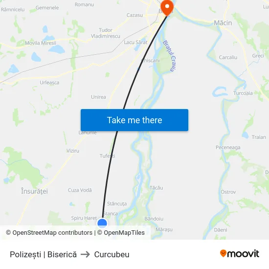 Polizești | Biserică to Curcubeu map