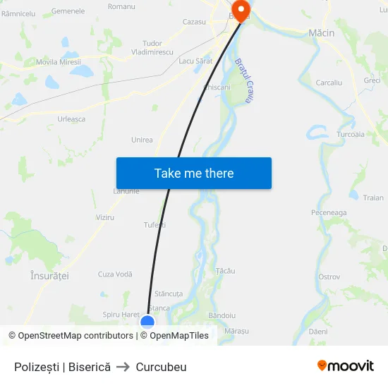 Polizești | Biserică to Curcubeu map