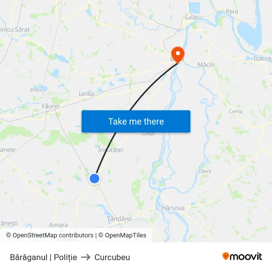 Bărăganul | Poliție to Curcubeu map