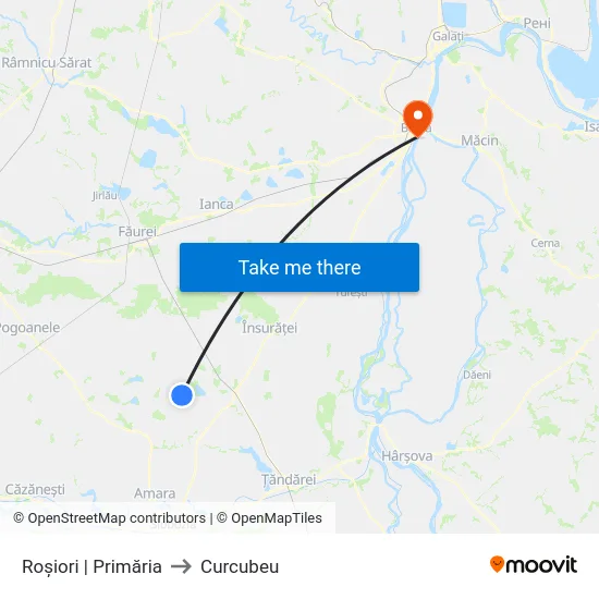Roșiori | Primăria to Curcubeu map