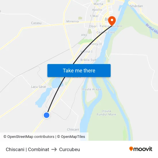 Chiscani | Combinat to Curcubeu map
