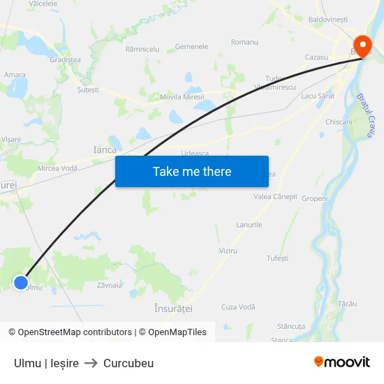 Ulmu | Ieșire to Curcubeu map