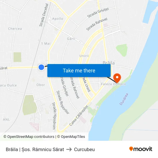 Brăila | Șos. Râmnicu Sărat to Curcubeu map