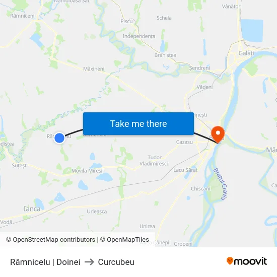 Râmnicelu | Doinei to Curcubeu map