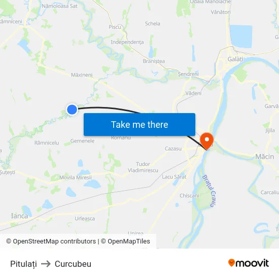 Pitulați to Curcubeu map