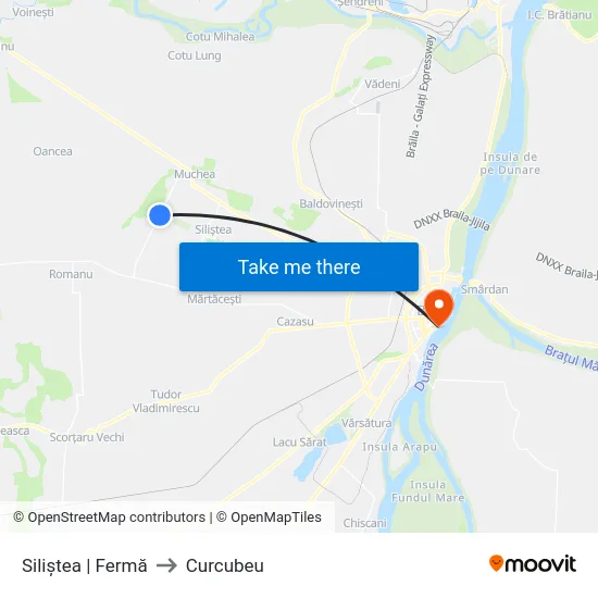 Siliștea | Fermă to Curcubeu map
