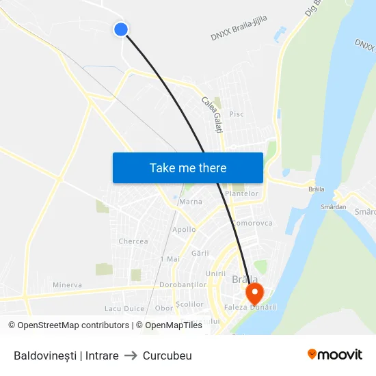 Baldovinești | Intrare to Curcubeu map