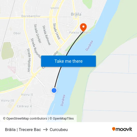 Brăila | Trecere Bac to Curcubeu map