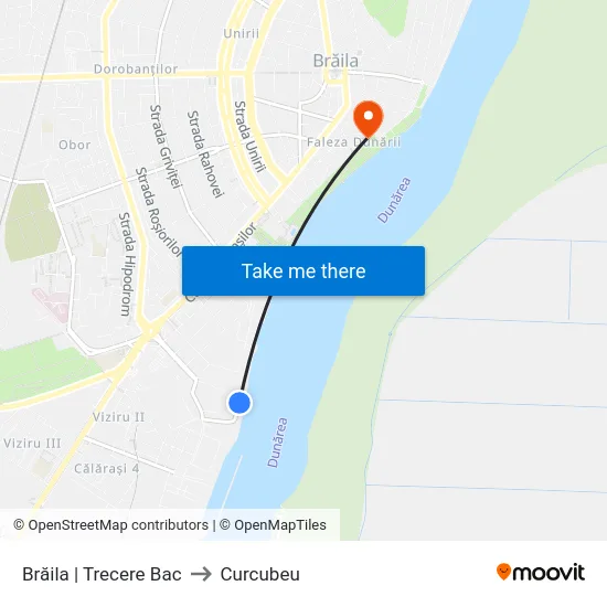 Brăila | Trecere Bac to Curcubeu map