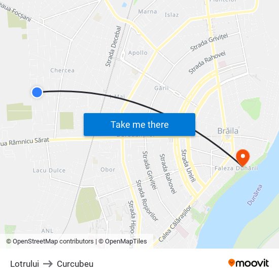 Lotrului to Curcubeu map