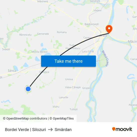 Bordei Verde | Silozuri to Smârdan map