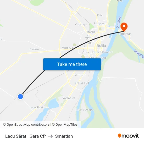 Lacu Sărat | Gara Cfr to Smârdan map