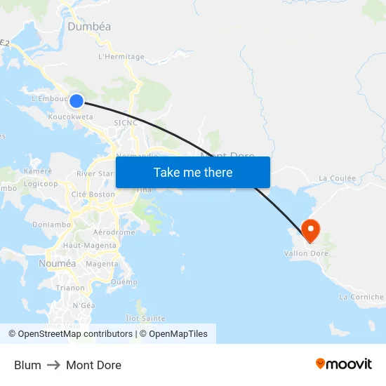 Blum to Mont Dore map