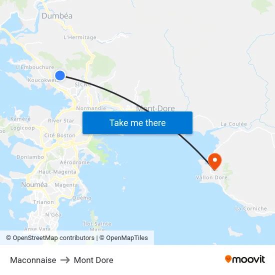 Maconnaise to Mont Dore map