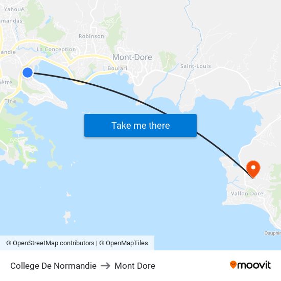 College De Normandie to Mont Dore map