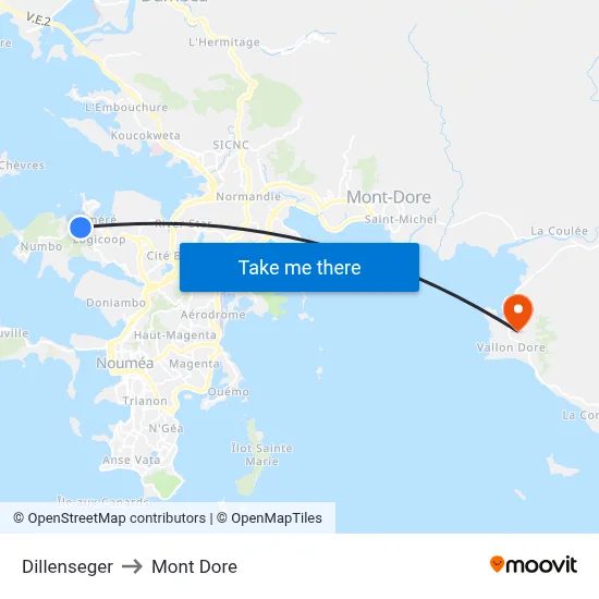 Dillenseger to Mont Dore map