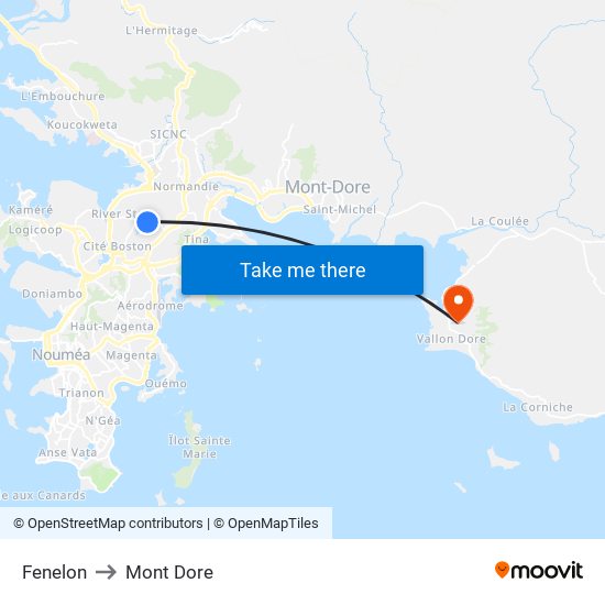 Fenelon to Mont Dore map